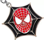 Spider Web Mask Metal Keychain, Superhero-Inspired Key Ring for Keys, Bags, Backpacks &amp; Gifting