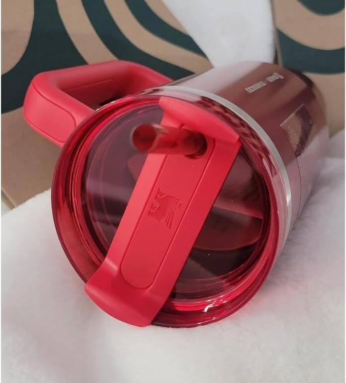Stanley + Starbucks Tumbler with Handle and Straw, Stainless Steel Insulated Travel Cup