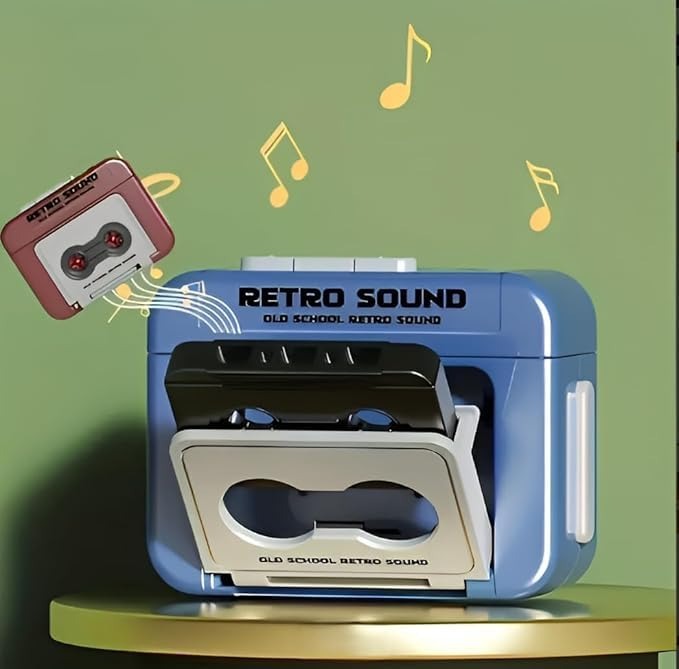 Retro Sound Voice Recorder Keychain – 15-Second Voice Recording Mini Cassette Recorder