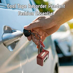 Retro Sound Voice Recorder Keychain – 15-Second Voice Recording Mini Cassette Recorder
