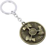 360° Rotating Metal Keychain, Spinner Key Ring with Hammer-Inspired Design