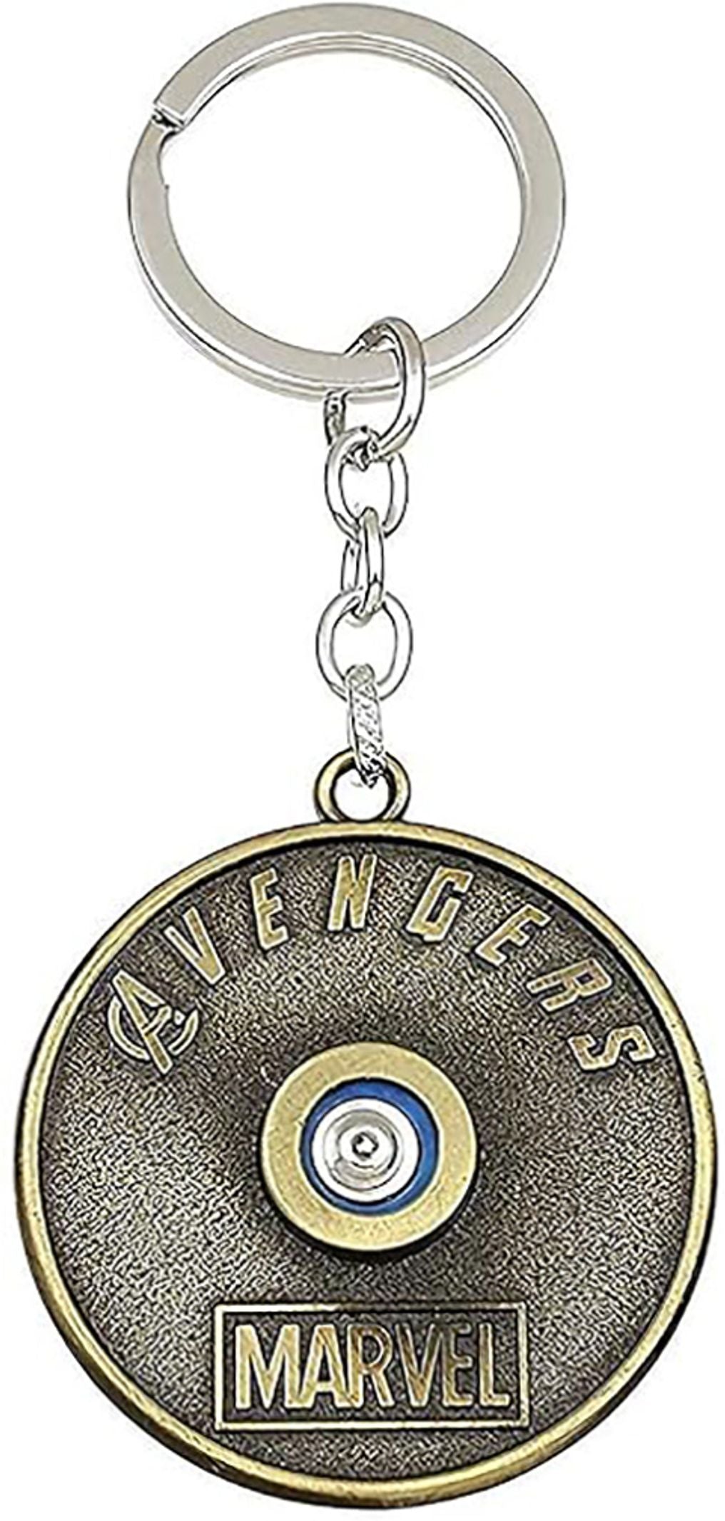 360° Rotating Metal Keychain, Spinner Key Ring with Hammer-Inspired Design